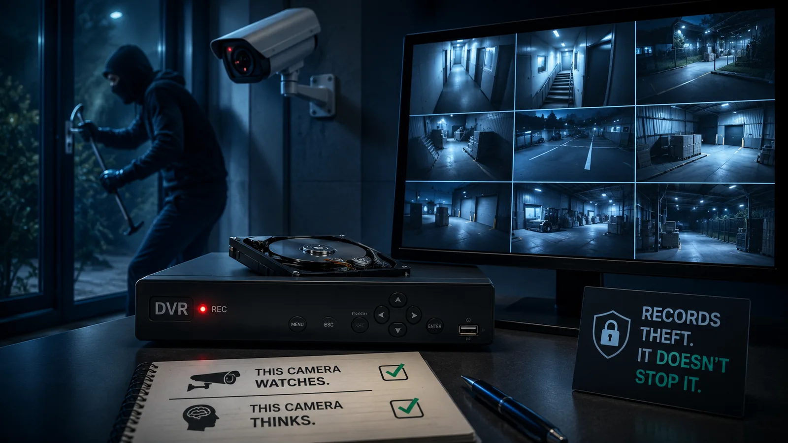 Your DVR records the theft. It doesn't stop it. — PGAK Insights cover image